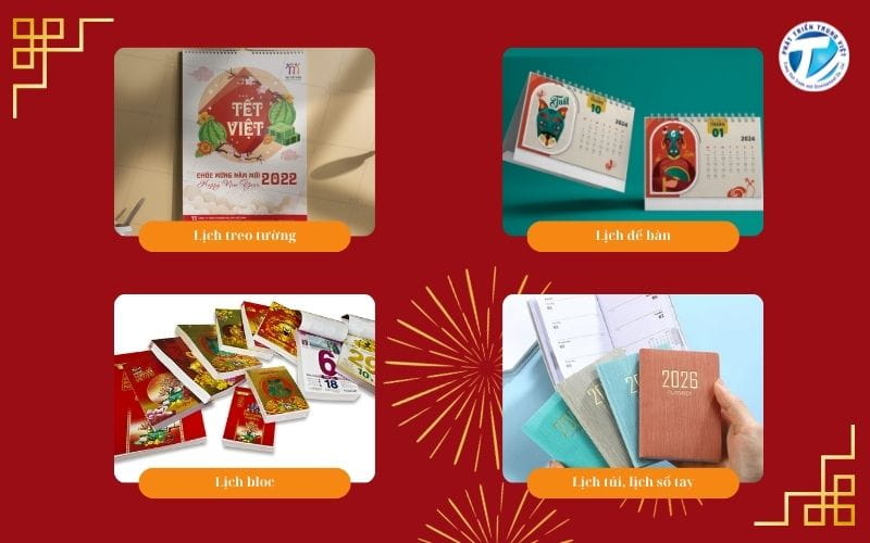 Các loại lịch Tết phổ biến tại TP.HCM